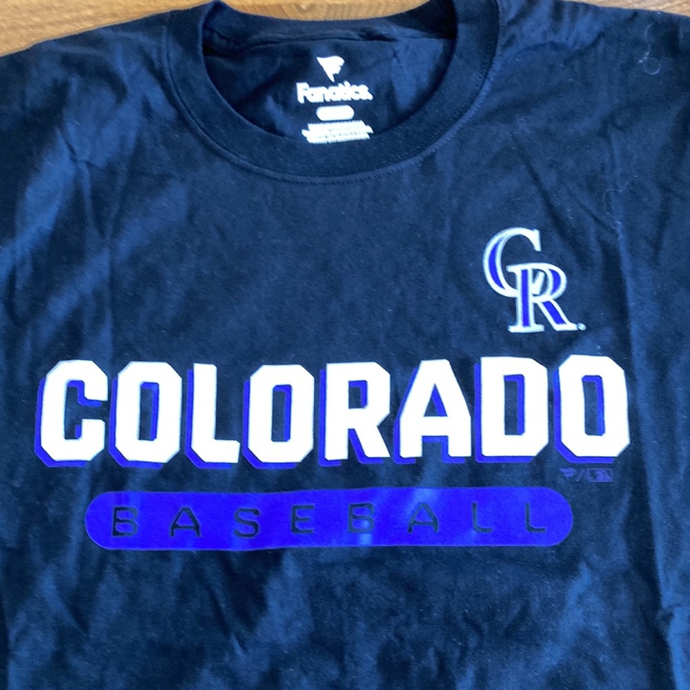 New Fanatics Colorado Baseball jersey t-shirt